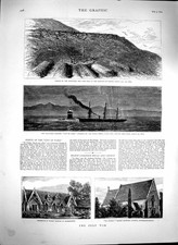 Old Antique Print 1879 Rorke'S