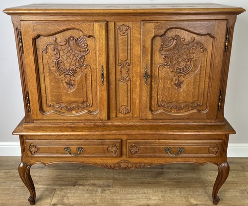 Cabinet vintage french louis - cabinet,