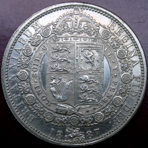 1887 queen victoria - victoria, half