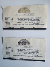 george harrison tickets natural law party royal albert hall 6 april 1992