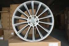 4 x 17'' 5x112 AMG Multi-Spoke Style Grey Polished Wheels: Fit For Mercedes C E