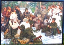 Russian oil on canvas painting