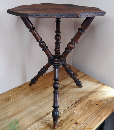 Antique bobbin leg table gypsy - antique,