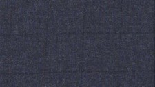 100% Wool Yorkshire Tweed Fabric Blue with Dark Blue Windowpane Overcheck