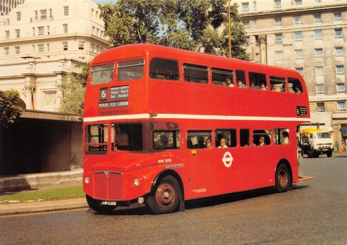 Old bus postcard ltm - ltm, rml