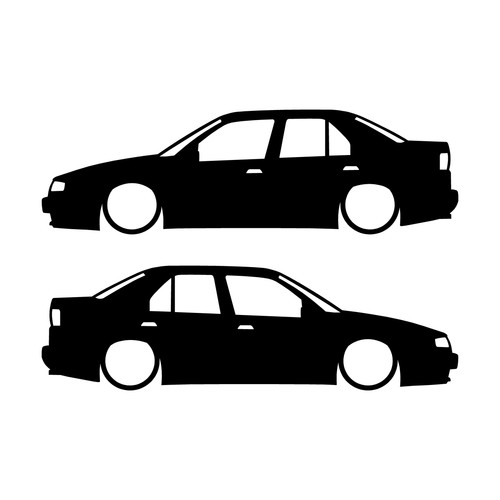 Set car decal stickers - car,