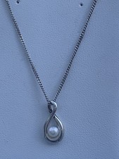 Kit Heath 925Silver Necklace with Pearl Pendant 