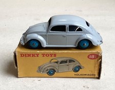 DINKY Original No.181 - VOLKSWAGEN SALOON (Light Gre) + ORIGINAL Box (1956-1970)