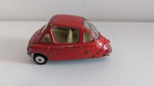 Vintage Corgi Toys #233 Heinkel 1 Bubble Car in Red
