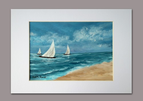 Original painting a4 white - painting, in
