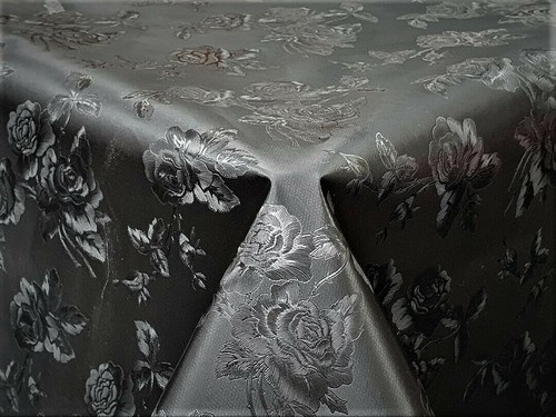 Black ground with roses - ground,