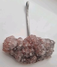Quartz Pendant, Pink Lines Inside Quartz: Lemurian Quartz