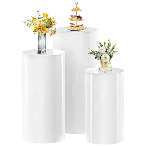 Set white round display - 3,