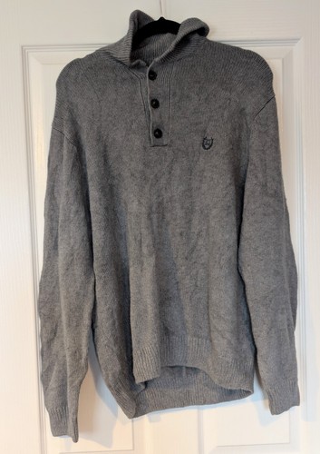 Chaps grey 100 cotton button - chaps,