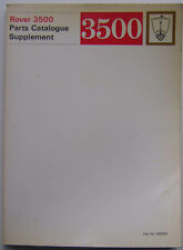 Rover P6 3500 Original Illustrated Parts Catalogue Supplement 1968 605892
