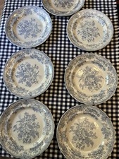 Antique Asiatic Pheasant by Ralph Hammersley Large Dinner Plates Set 7