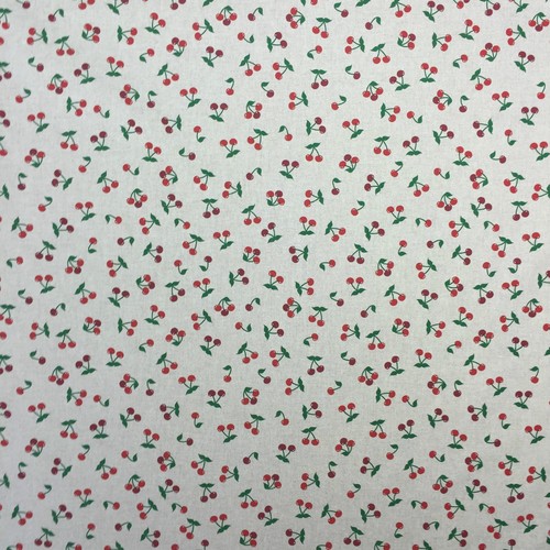 Cherries design cotton rich - cherries,