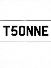Private Number Plate on DVLA Retention Certificate…T50NNE