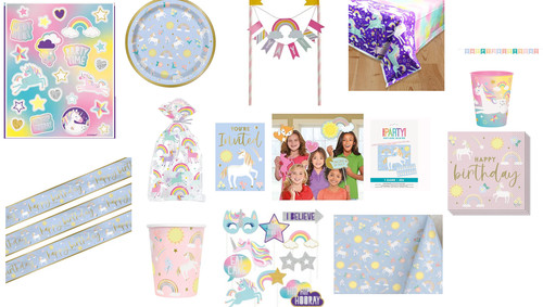 Magical unicorn birthday - unicorn, party