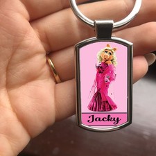 Personalised Miss piggy Muppet show  Keyring / Bag Tag / Key Chain in a Gift Box