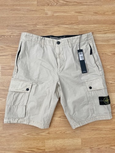 W34 beige stone island cargo - island,
