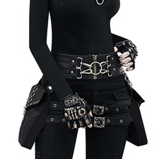 Steampunk Leather Waist Corset