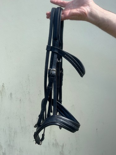 Elevator black double bridle