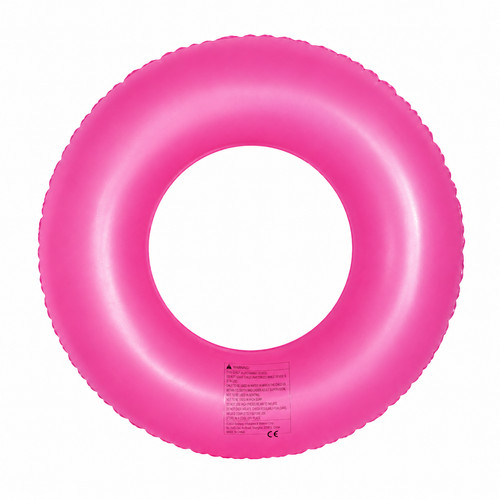 Pink inflatable swim ring - pink,