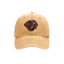 GERMAN SHORTHAIRED POINTER EMBROIDERED BASEBALL CAP 12 COLOURS GIFT BOX UNISEX