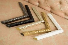 Antique Cushion  Ornate Swept Picture Frame Photo Poster Frame Distressed White