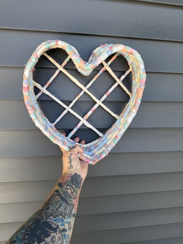 Heart shaped hanging quilted - heart,
