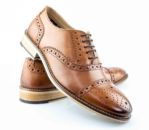 Mens leather smart casual - mens,