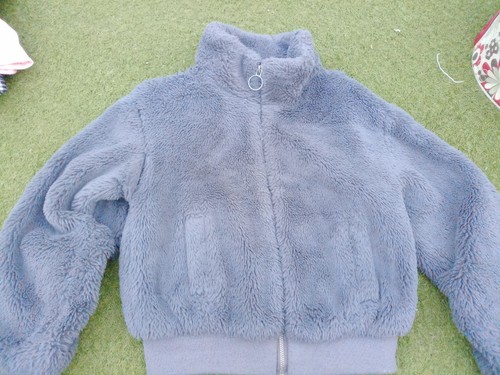 Girls fluffy coat - age, 10-11