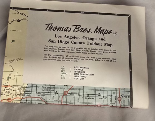 1998 thomas bros foldout map - thomas,