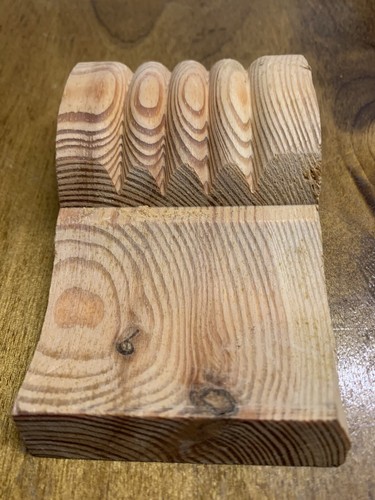 Wooden corbels small fluted - wooden,