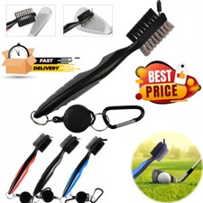 Golf Club Brush Cleaning Tool Groove Cleaner Hook To Bag For Iron Wood Clubs