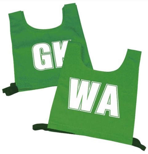 Nylon netball printed bib - netball,