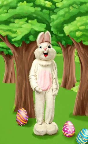 Easter bunny mascot costume - costume, 6