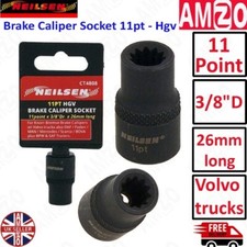 3/8" Drive HGV BRAKE CALIPER SOCKET 11 Point For Knorr-Bremse Calipers SB SK SN