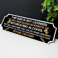 Funny bar sign for - funny, home