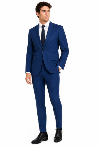 Royal blue wedding suit - blue,