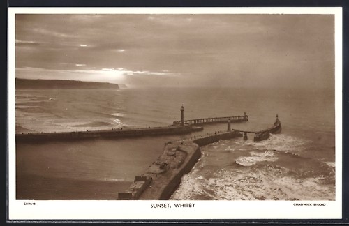 Postcard whitby sunset - sunset,