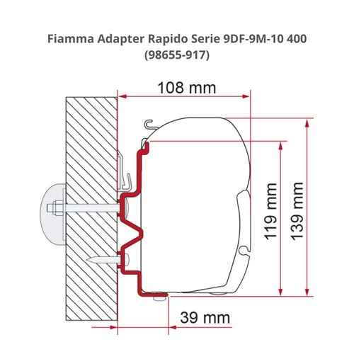 Fiamma adaptor rapido - adaptor,
