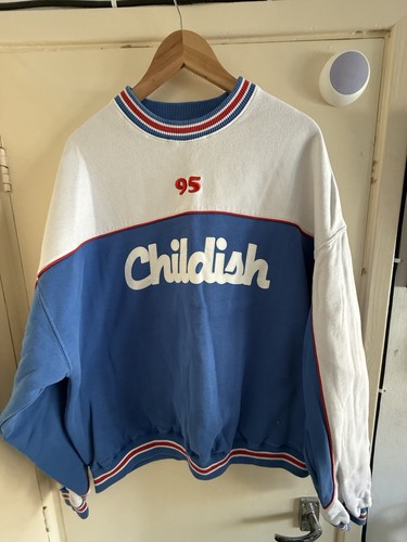 Childish white and blue jumper - childish,