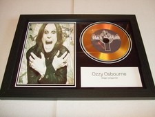 OZZY      SIGNED  DISC  FRAMED  93