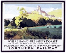 Vintage southern corfe castle - southern,