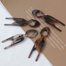 French Hair Pins U Shape Forks Stick Hair Pin for Thick Long Hair Refined Simple