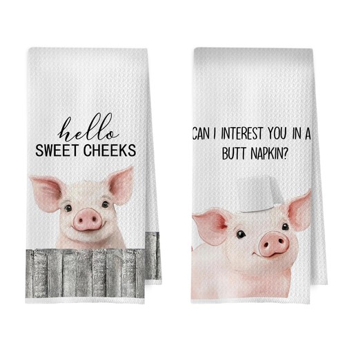 Funny pig bathroom decor set - bathroom,