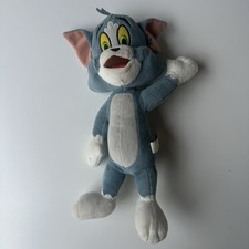 Moose Toys Tom & Jerry - Tom - Soft Plush Stuffed Teddy Plushie Gift Grey Cat 8"