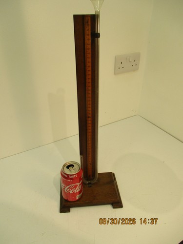 Simple barometer tube stand - on,